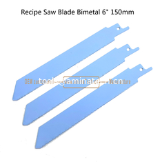 Chine Lame de scie alternative M2 bimétal 6" 150mm 14TPI pour la coupe de tubes en acier, tôles et bois dur, alternative fournisseur
