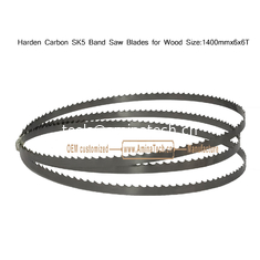 Chine Blade de scie à bande de carbone SK5 pour le bois Taille:1400mm x6x6T fournisseur