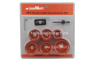 Chine Kit d'installation pour spot encastré 9PC - ensemble de scie cloche fournisseur