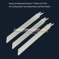 Chine Lame de scie alternative M2 Bimétal 7" 190mm 10/14 Dents/Pouce, Scie alternative, Dents inversées fournisseur