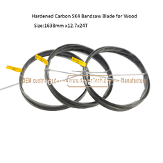 Chine Blades de scie à bande SK4 à haute teneur en carbone pour le travail du bois (noir durci) Taille:1638mmx12.7x24T fournisseur