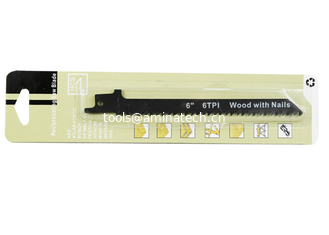 Chine Lame de scie alternative WD606B 150mm 6 dents pour bois avec matériaux contenant des clous fournisseur