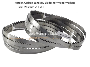 Chine Lames de scie à ruban en acier au carbone trempé pour le travail du bois Taille : 3962mm x 10 x 4T fournisseur