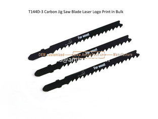 Chine T144D-3 Carbon Jig Saw Blade Laser Logo Print in Bulk,Size:100mmx8x6T,Cutting Woods,Reciprocating Saw Blade fournisseur