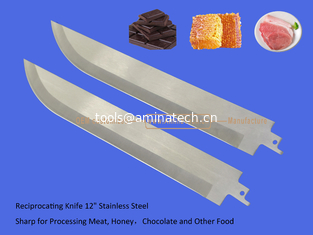 Chine Couteau alternatif 12" en acier inoxydable, tranchant pour la transformation de la viande, du miel, du chocolat et d'autres aliments, outils électriques fournisseur