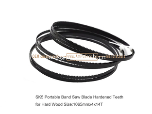 Chine SK5 Lamelle de scie à bande portativeDentures durcies pour bois dur Taille:1065mmx4x14T fournisseur