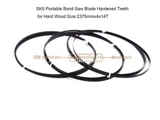 Chine Lame de scie à ruban portable SK5 dents trempées pour bois dur Taille : 2375mmx4x14T fournisseur