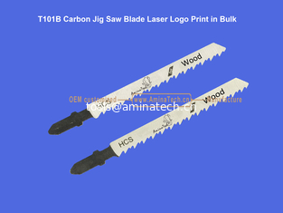Chine T101B Carbon Jig Saw Blade Logo laser Imprimé en vrac: 100mmx8x10T, coupe de bois, lame de scie réciproque fournisseur
