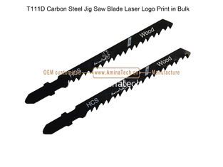 Chine Lame de scie sauteuse au carbone T111D avec impression laser du logo en vrac, taille : 100 mm x 8 x 6T, pour la coupe du bois, lame de scie alternative fournisseur