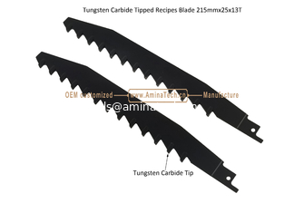 Chine Tungsten Carbide Tipped Recipes Blade 215mmx25x13T,Reciprocating,Power Tools fournisseur