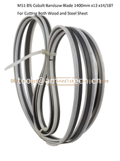 Chine Lame de scie à ruban M51 8% Cobalt   1400mm x13 x14/18T   Pour couper le bois et la tôle d'acier fournisseur