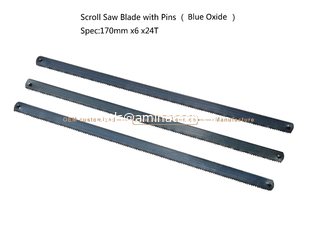 Chine Scroll Saw Blade with Pins （Blue Oxide）Spec:170mmx6x24T Cutting wood,Plastic,Low-hardness metal fournisseur