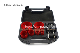 Chine 9 PC Kit de scie à trous bi-métalliques, outils électriques, perceuses fournisseur