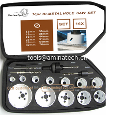 Chine 16PC Bi-Metal Hole Saw Kit,Power Tools,Drill Bits fournisseur