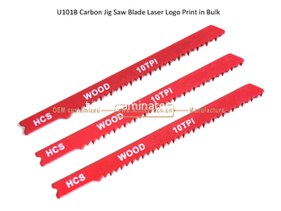 Chine U101B Jig Saw Blade en acier au carbone Logo laser imprimé en vrac: 100 mmx8x10T, lame de scie réciproque fournisseur