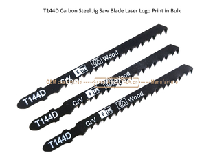 Chine Lame de scie sauteuse au carbone T144D avec impression laser du logo en vrac, taille : 100 mm x 8 x 6T, pour la coupe du bois, lame de scie alternative fournisseur