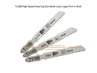 Chine Lame de scie sauteuse en acier rapide T118B avec logo laser imprimé en vrac, lame de scie alternative, outils électriques fournisseur
