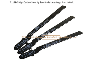 Chine T119BO Carbon Jig Saw Blade Laser Logo Print in Bulk size:82mmX6x12T, Cutting Wood,Reciprocating fournisseur