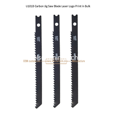 Chine Lame de scie sauteuse en acier au carbone U101B, impression laser du logo en vrac, taille : 100 mm x 8 x 10T, pour couper le bois, lame de scie alternative fournisseur