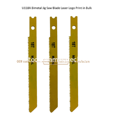 Chine U118A Bimetal Jig Saw Blade Logo laser Imprimé en vrac, Blade de scie réciproque, outils électriques fournisseur