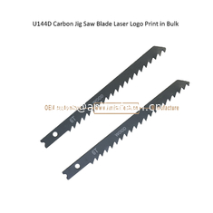 Chine U144D Carbon Jig Saw Blade Laser Logo Print in Bulk size:100mmx8x6T, Cutting Woods,Reciprocating Saw Blade fournisseur