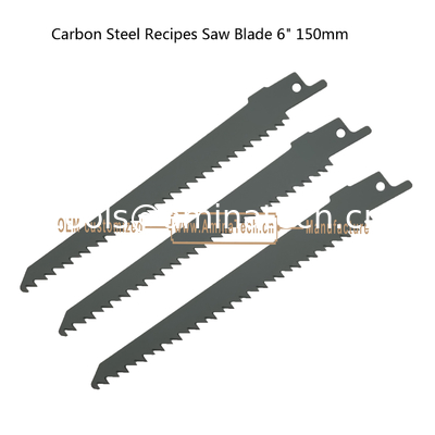 Recipes de l'acier au carbone lame de scie 6 " 150 mm pour la coupe de bois, la réciprocité, outils électriques fournisseur