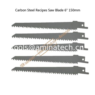 Recipes de l'acier au carbone lame de scie 6 " 150 mm pour la coupe de bois, la réciprocité, outils électriques fournisseur