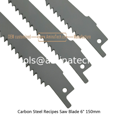 Recipes de l'acier au carbone lame de scie 6 " 150 mm pour la coupe de bois, la réciprocité, outils électriques fournisseur
