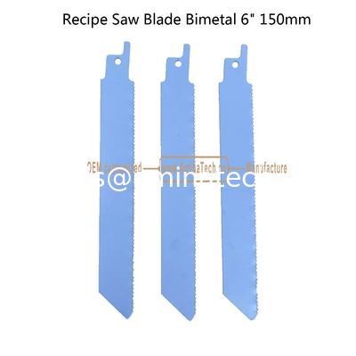 Lame de scie alternative M2 bimétal 6" 150mm 14TPI pour la coupe de tubes en acier, tôles et bois dur, alternative fournisseur