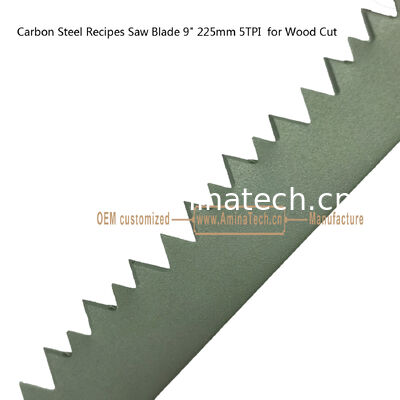Receptions en acier au carbone lame de scie 9 " 225 mm 5TPI pour la coupe du bois, réciproque fournisseur