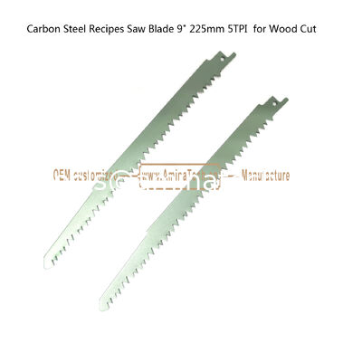 Receptions en acier au carbone lame de scie 9 " 225 mm 5TPI pour la coupe du bois, réciproque fournisseur