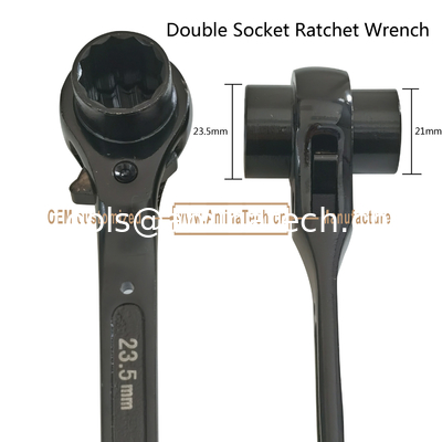 Clé à cliquet à double douille fournisseur