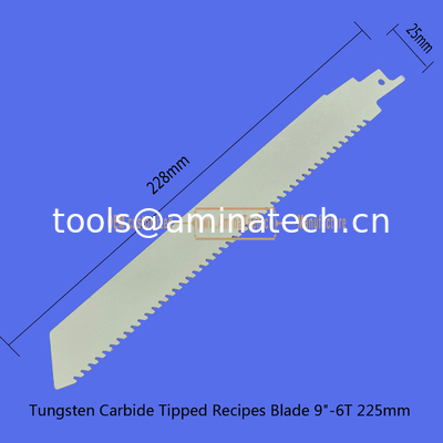 Le carbure de tungstène a une lame 9"-225mm, réciproque fournisseur