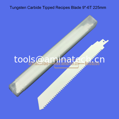 Le carbure de tungstène a une lame 9"-225mm, réciproque fournisseur