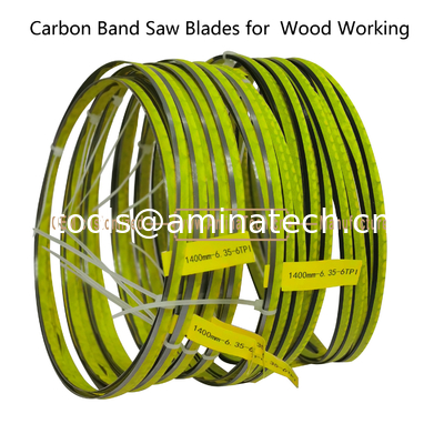 Blade de scie à bande de carbone SK5 pour le travail du bois Taille:1400mm x6x6T fournisseur