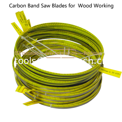 Blade de scie à bande de carbone SK5 pour le travail du bois Taille:1400mm x6x6T fournisseur