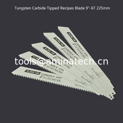 Le carbure de tungstène a une lame de 9"-225mm, réciproque, outils électriques fournisseur