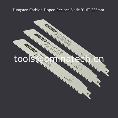 Le carbure de tungstène a une lame de 9"-225mm, réciproque, outils électriques fournisseur