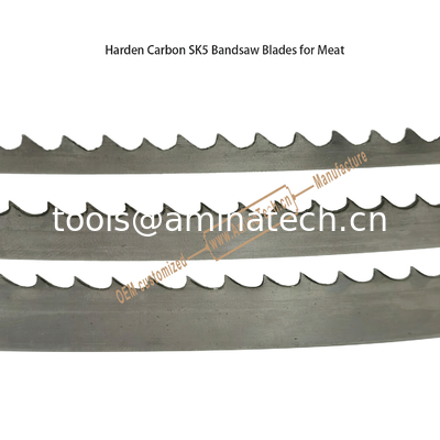 L'utilisation de la scie à bande de carbone dur SK5 pour la viande Taille:1400mmx10x4T fournisseur