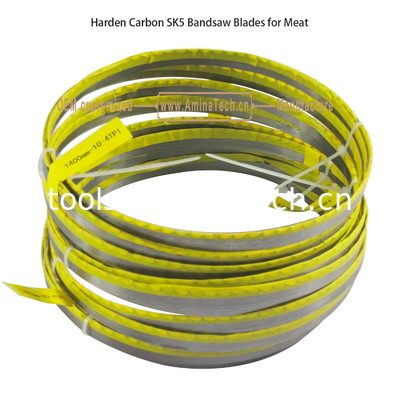 L'utilisation de la scie à bande de carbone dur SK5 pour la viande Taille:1400mmx10x4T fournisseur