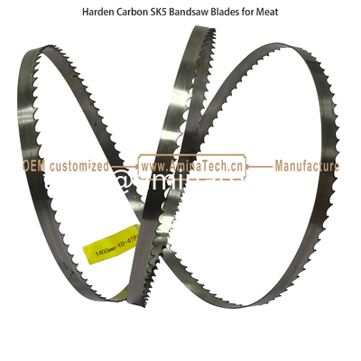 L'utilisation de la scie à bande de carbone dur SK5 pour la viande Taille:1400mmx10x4T fournisseur