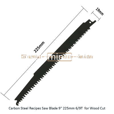 Lame de scie en acier au carbone pour bois 9" 225mm 3/9TPI, pour coupe du bois, alternative, outils électriques fournisseur