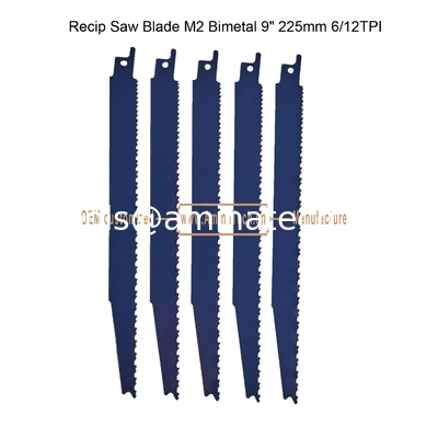 Recip Saw Blade M2 Bimetal 9" 225mm 6/12TPI, outils de puissance réciproques fournisseur