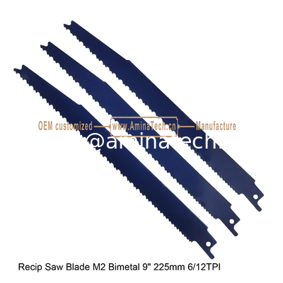 Recip Saw Blade M2 Bimetal 9" 225mm 6/12TPI, outils de puissance réciproques fournisseur