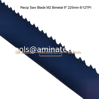 Recip Saw Blade M2 Bimetal 9" 225mm 6/12TPI, outils de puissance réciproques fournisseur