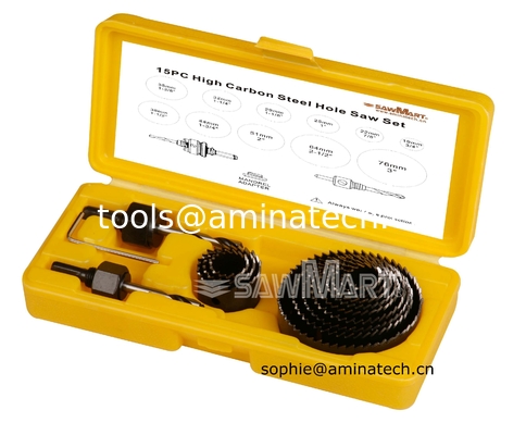 15PC High Carbon Steel Hole Saw Set fournisseur