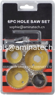 Ensemble de scies cloches au carbone avec mandrin (6 pièces) fournisseur