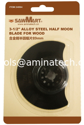 3-1/2 in. High Carbon Steel Multi-Tool Half-Moon Blade For Wood fournisseur