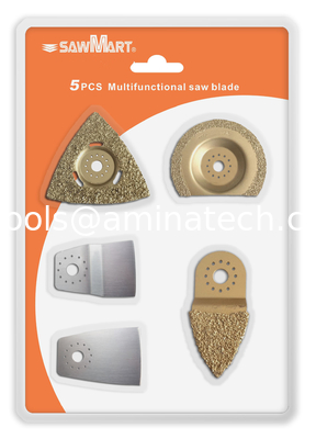 Lames de scie oscillantes 5 pièces Uni-Fit pour carrelage pour Fein Multimaster, Bosch, Rigid fournisseur