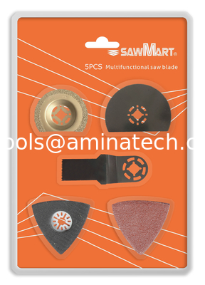 Accessoires pour outil oscillant, kit de 5 lames de scie fournisseur